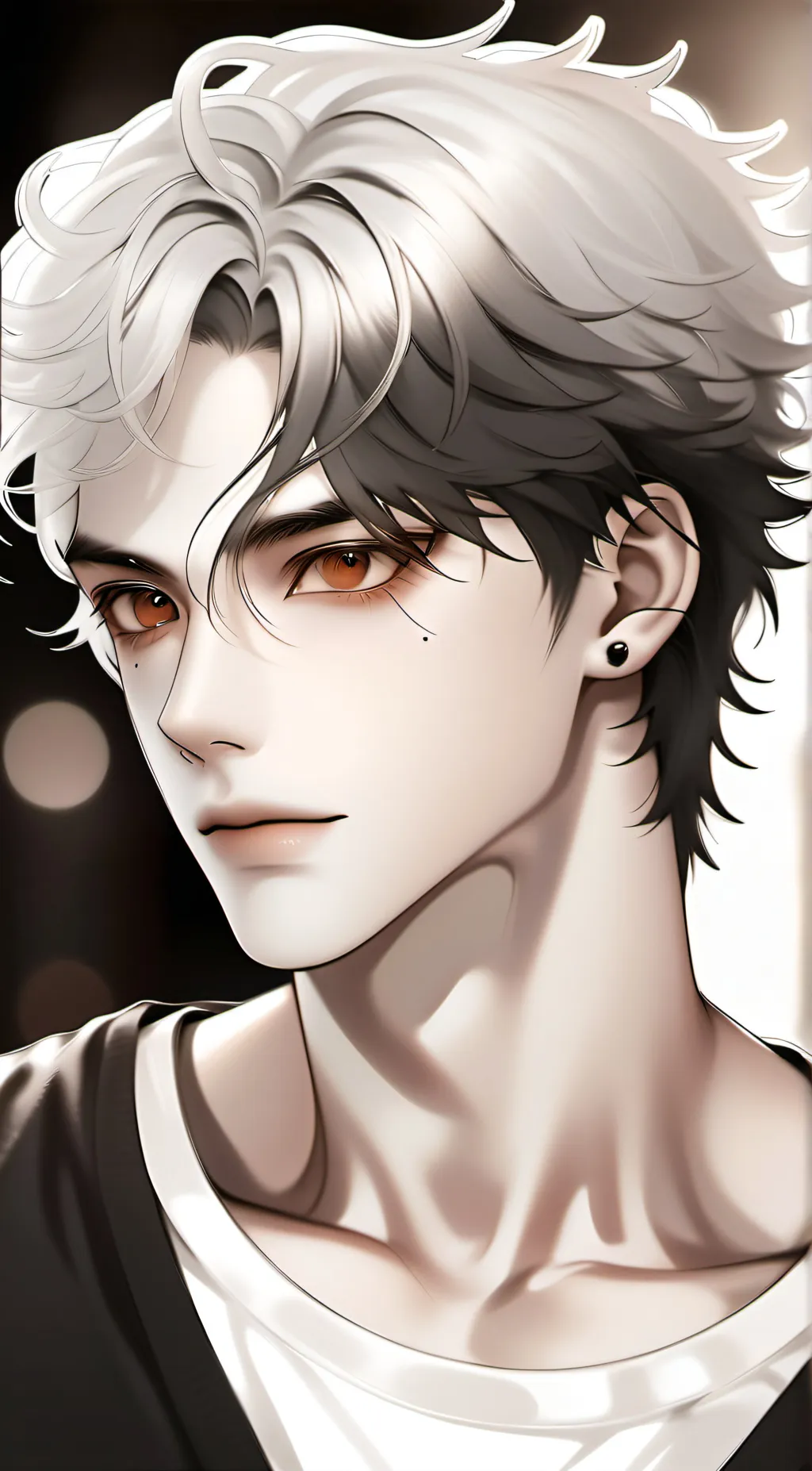 ai character: Daniel White background