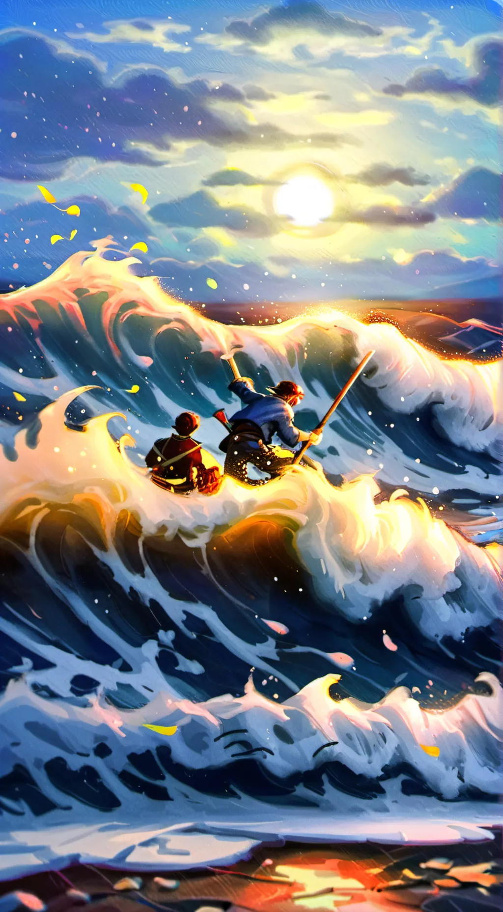 ai character: One piece  background