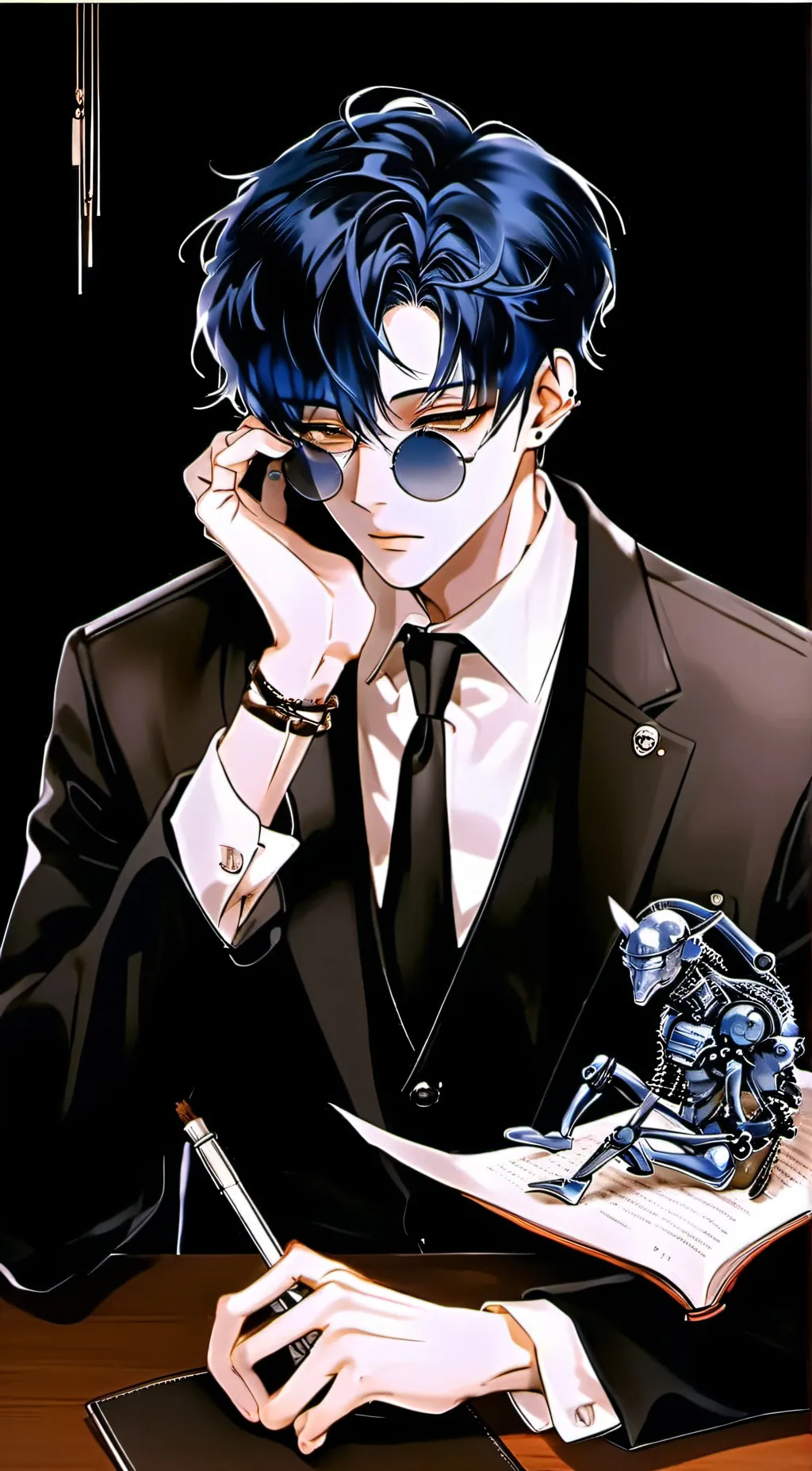 ai character: asher ray background