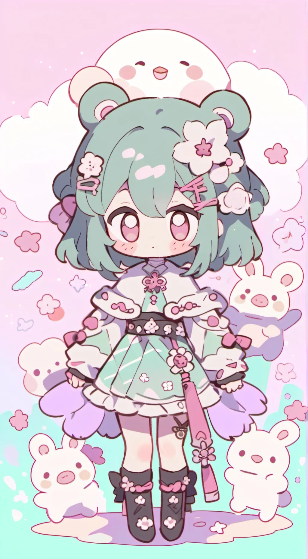 ai character: spaceball&skbidi background