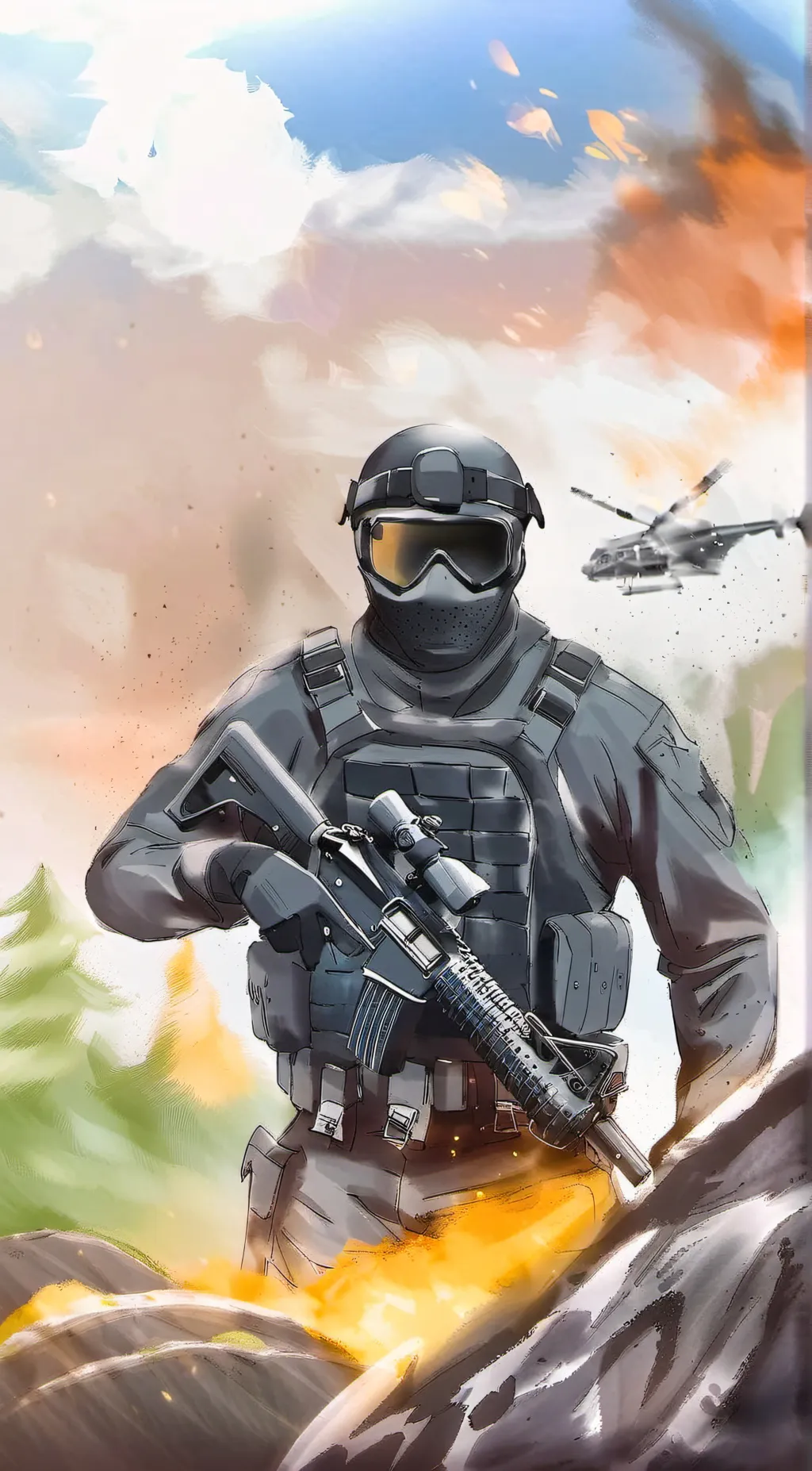 ai character: Tactical jug background