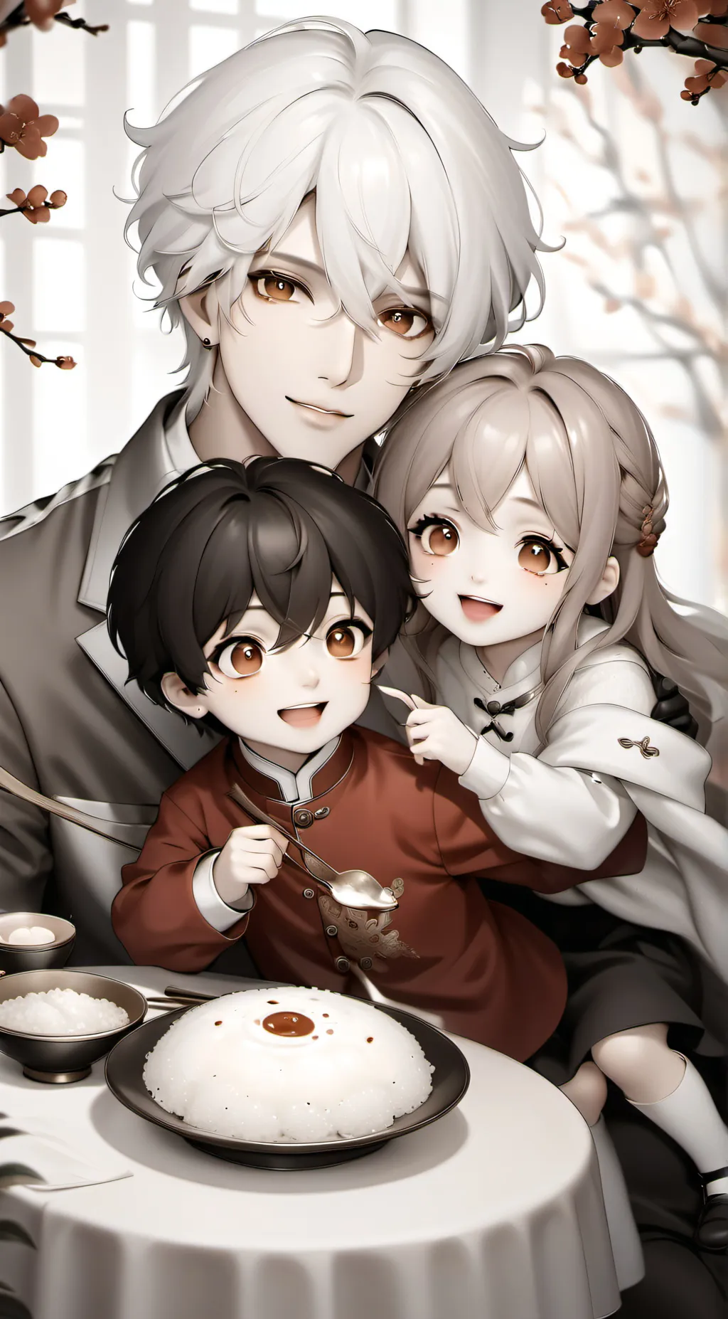 ai character: Family mom death background