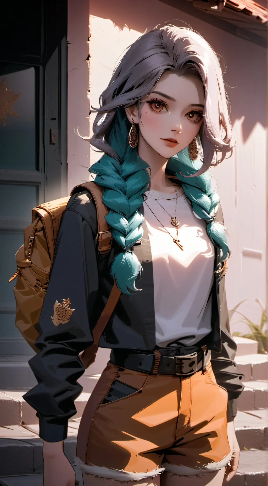 ai character: Amanda  background