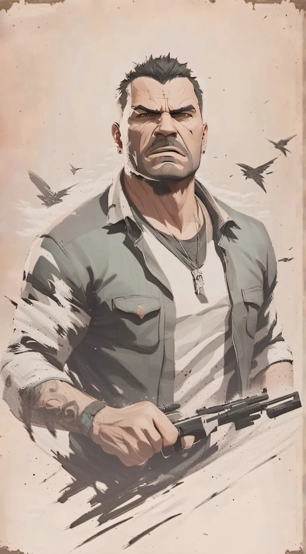 ai character: Dad anger issues background