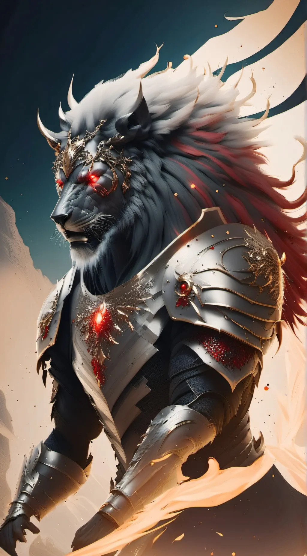 ai character: Hells comin wit me background