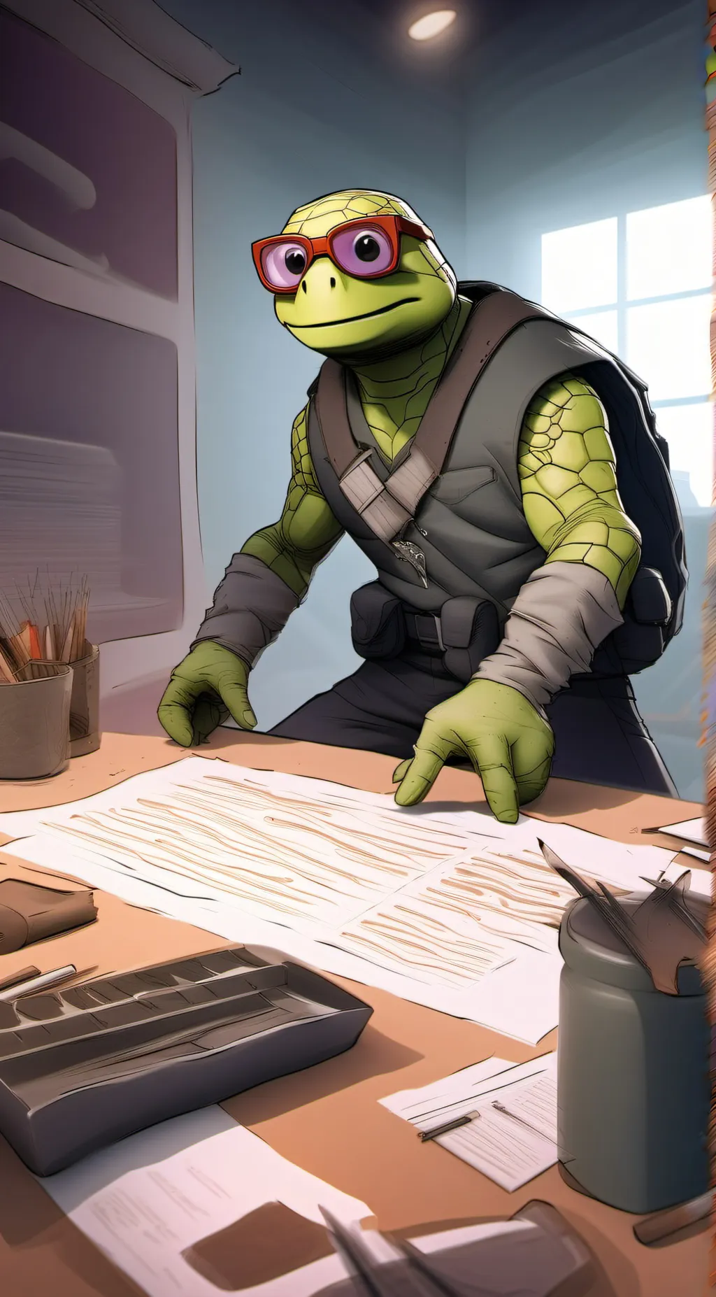 ai character: mm donnie  background