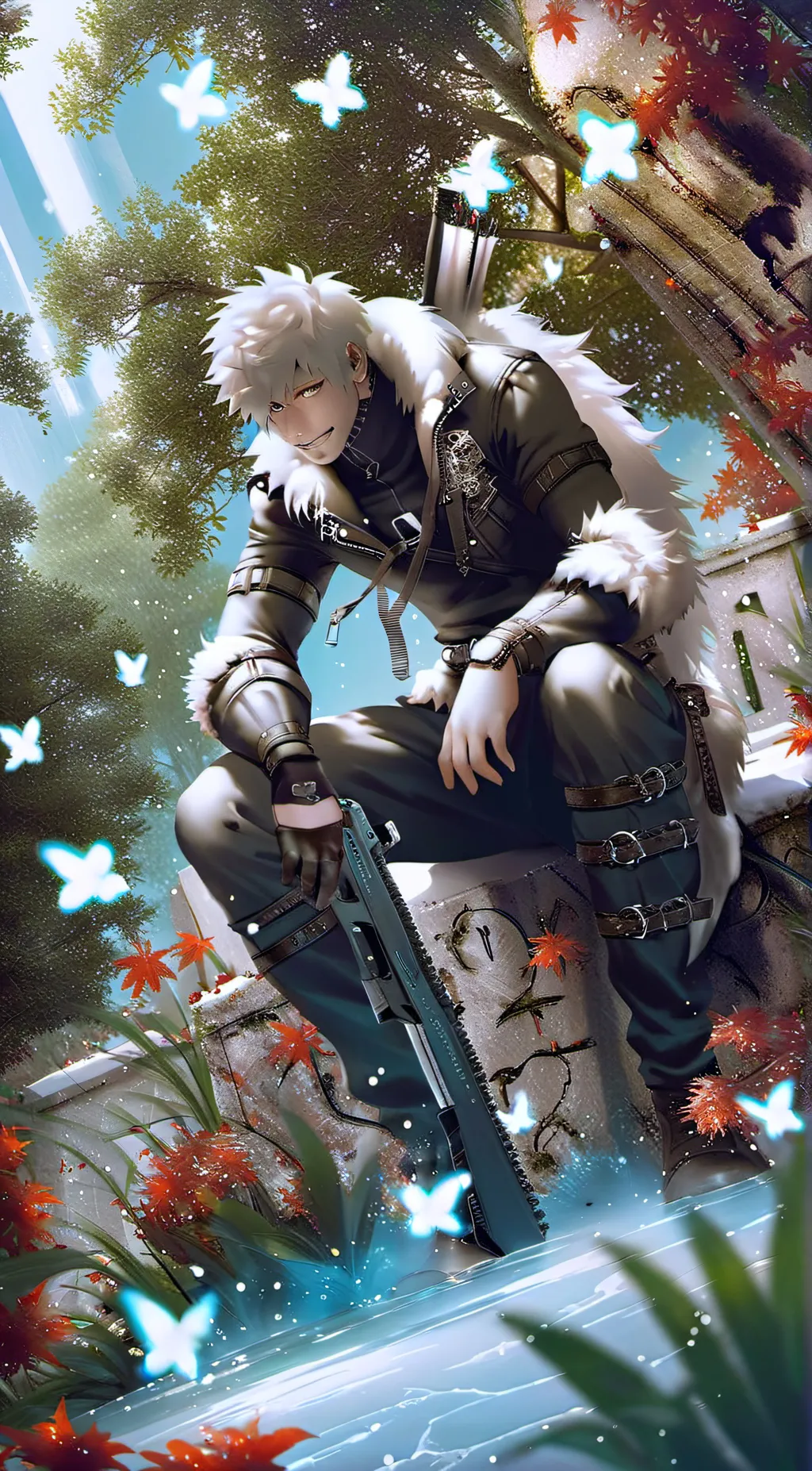 ai character: izukama background