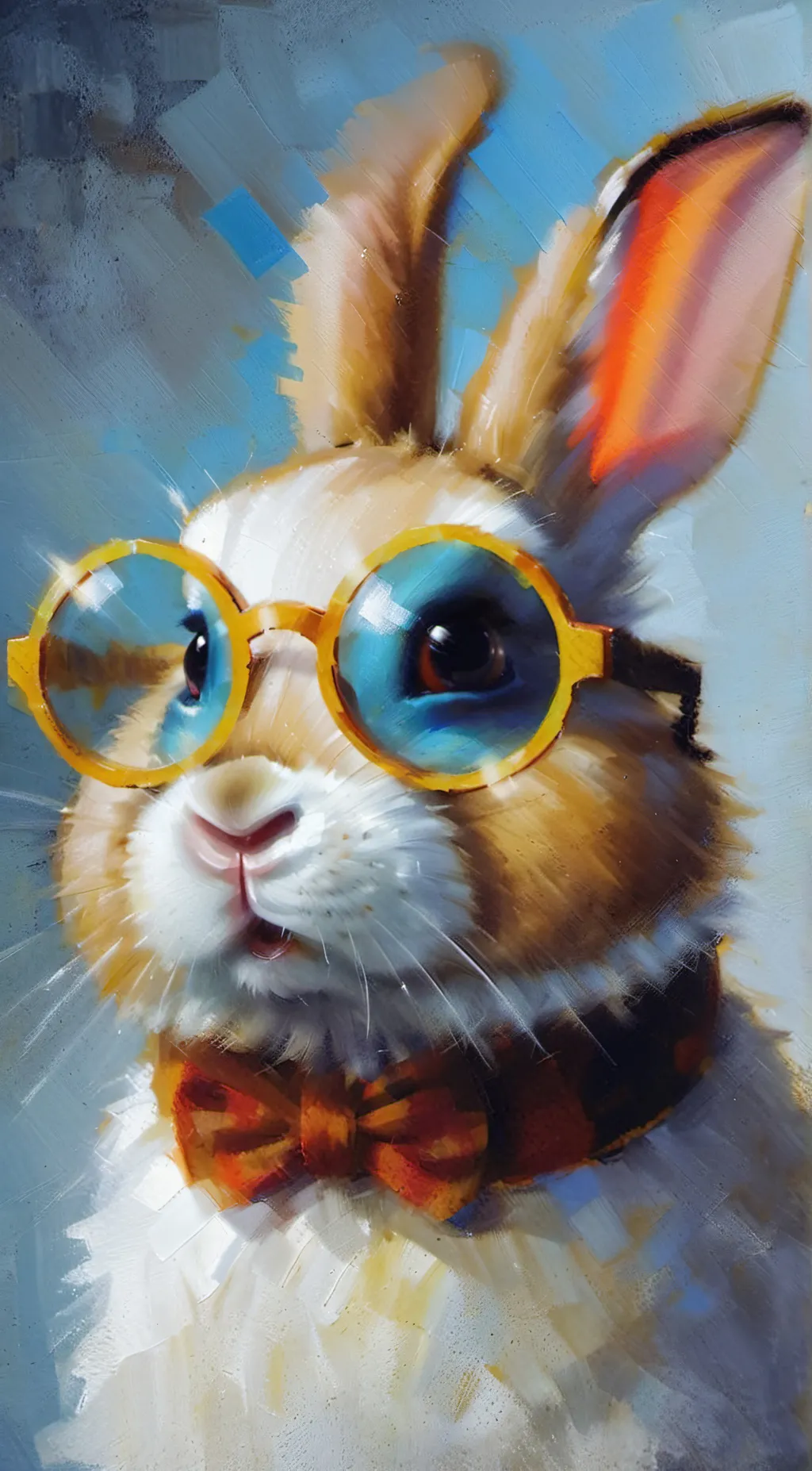 ai character: Smarty Rabbit background