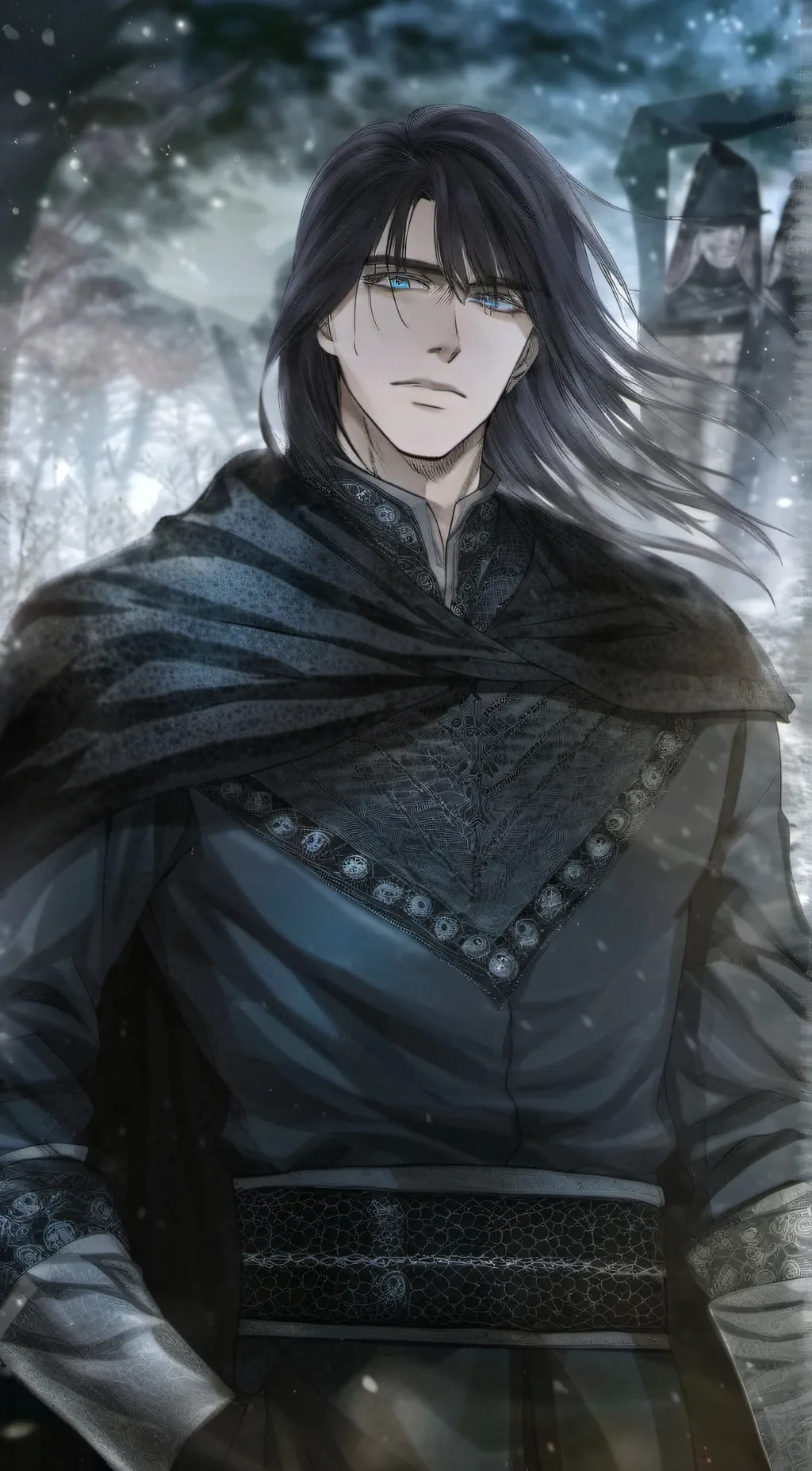 ai character: Yamiko Kuraokami background