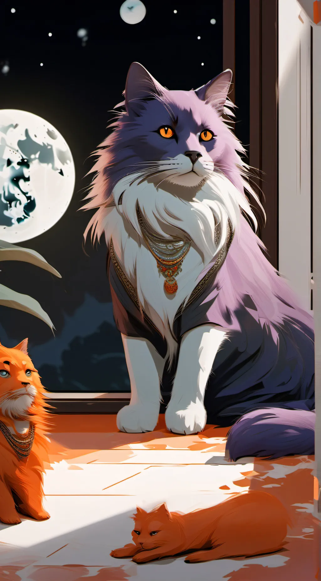 ai character: catnap and dogday background