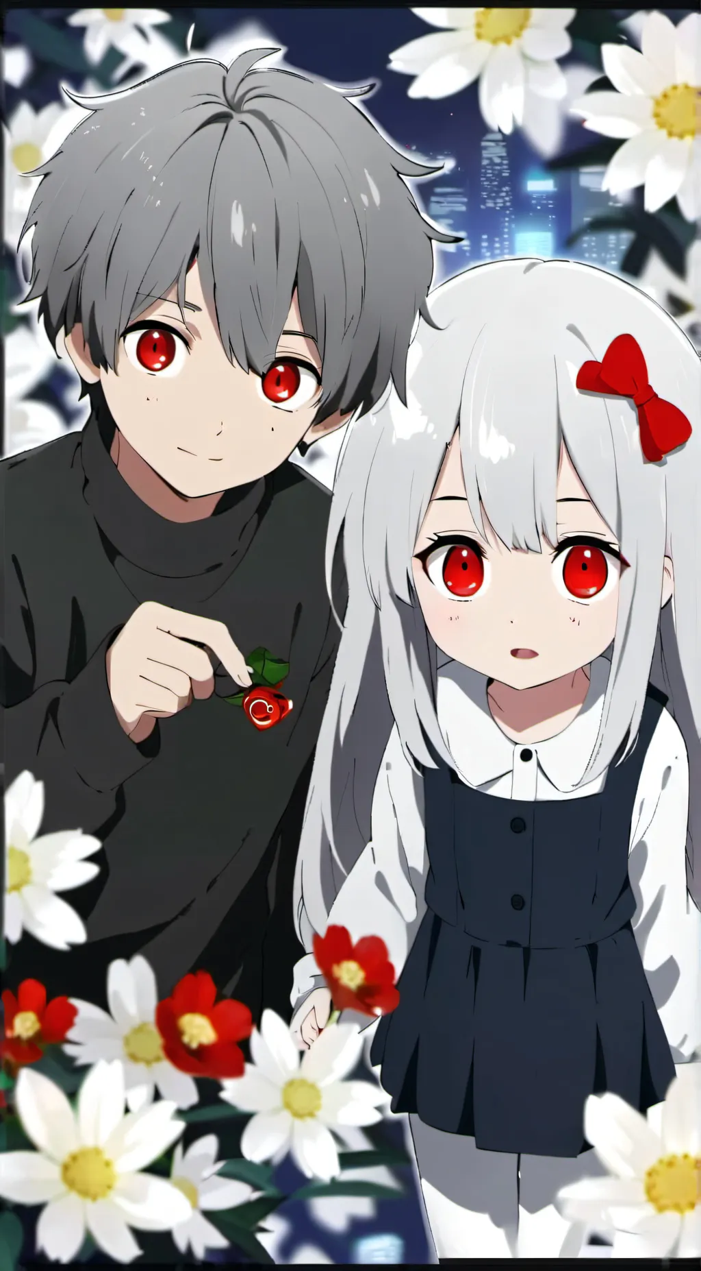 ai character: Elizabeth and Neco background