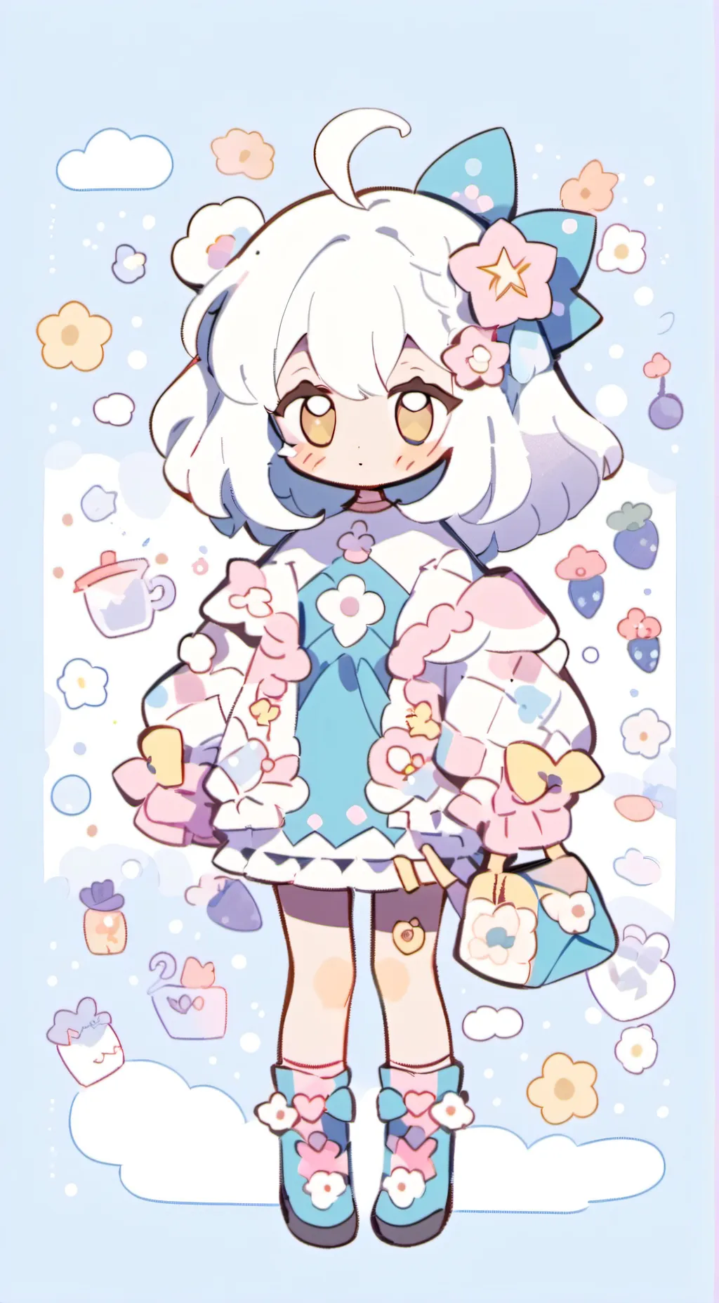 ai character: Sun and Moon show background