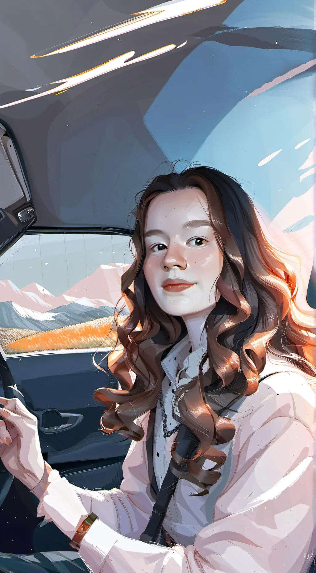 ai character: Rose background