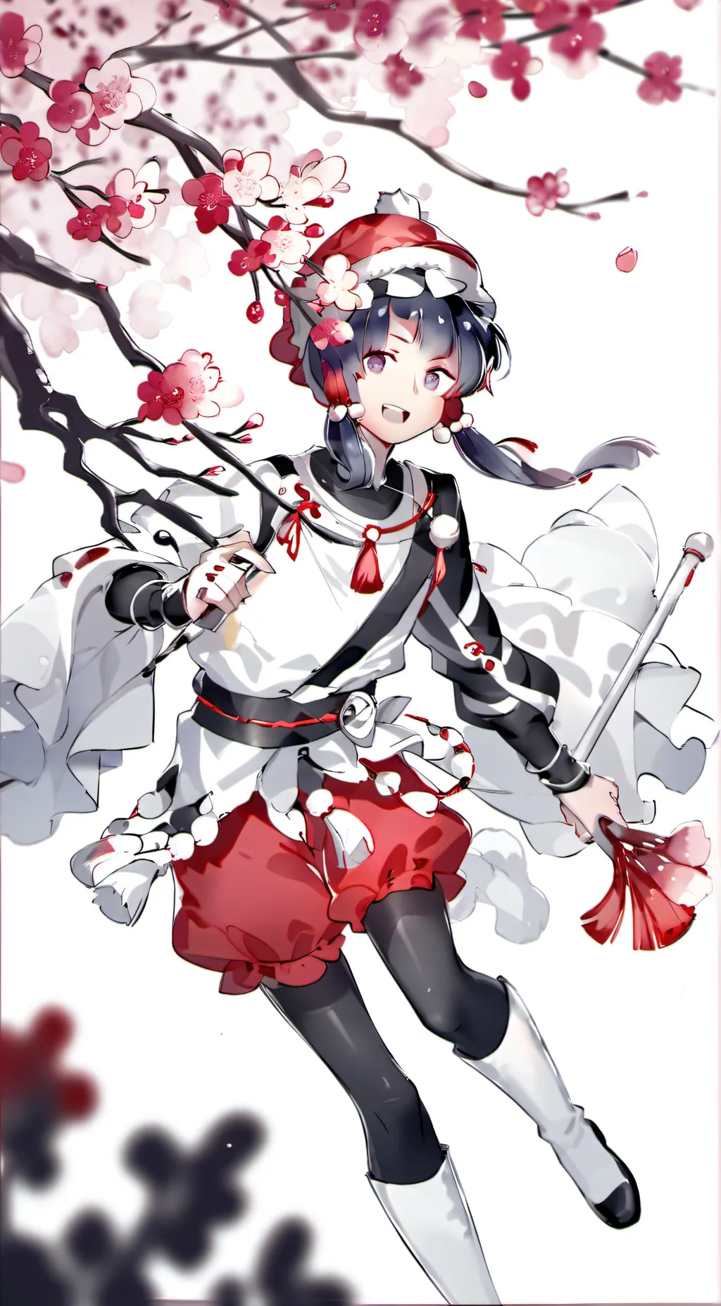 ai character: miss circle background