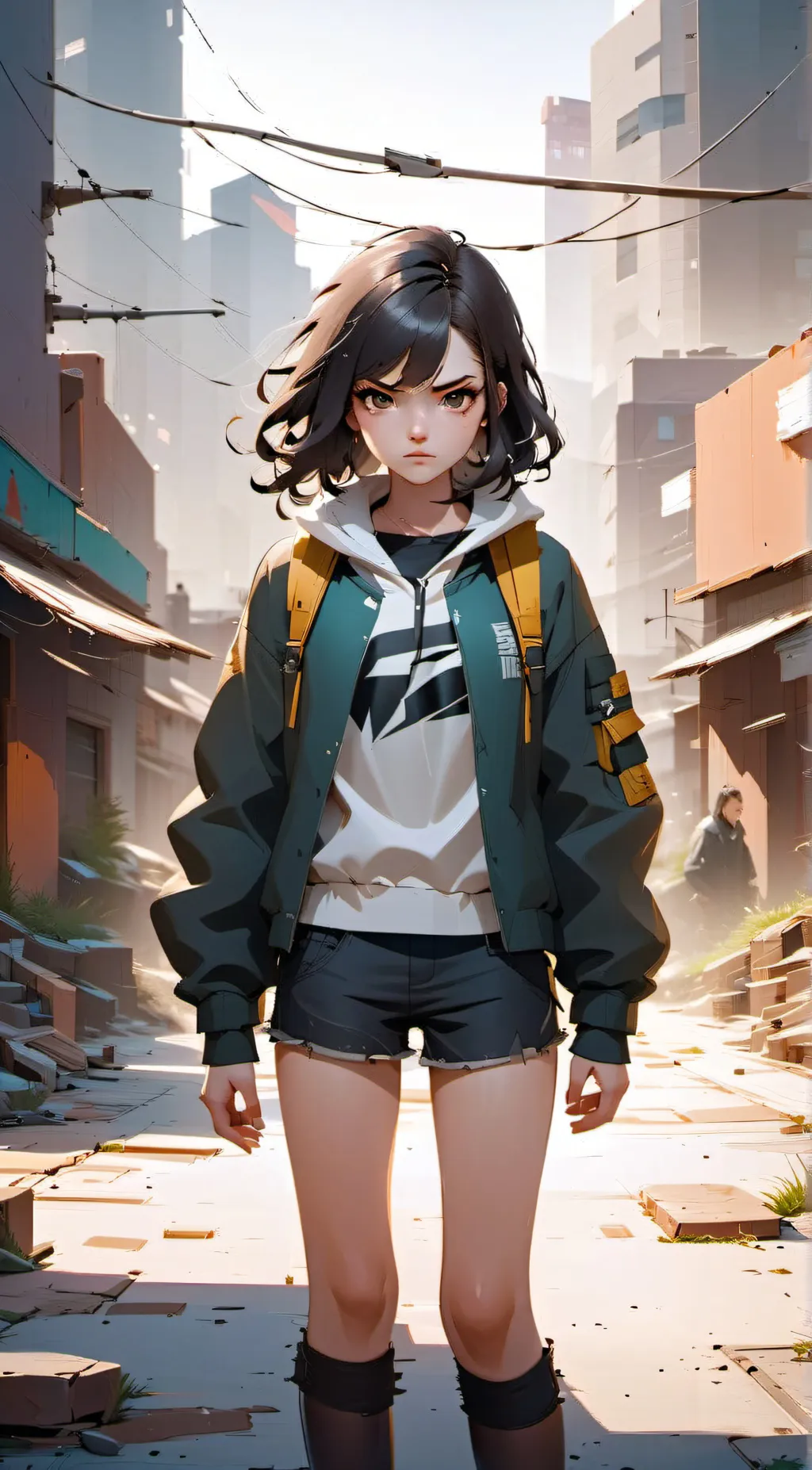 ai character: Crystal background