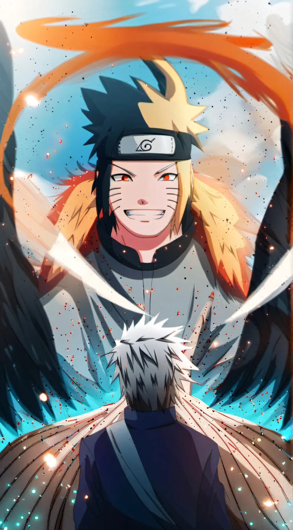 ai character: Kid Naruto  background