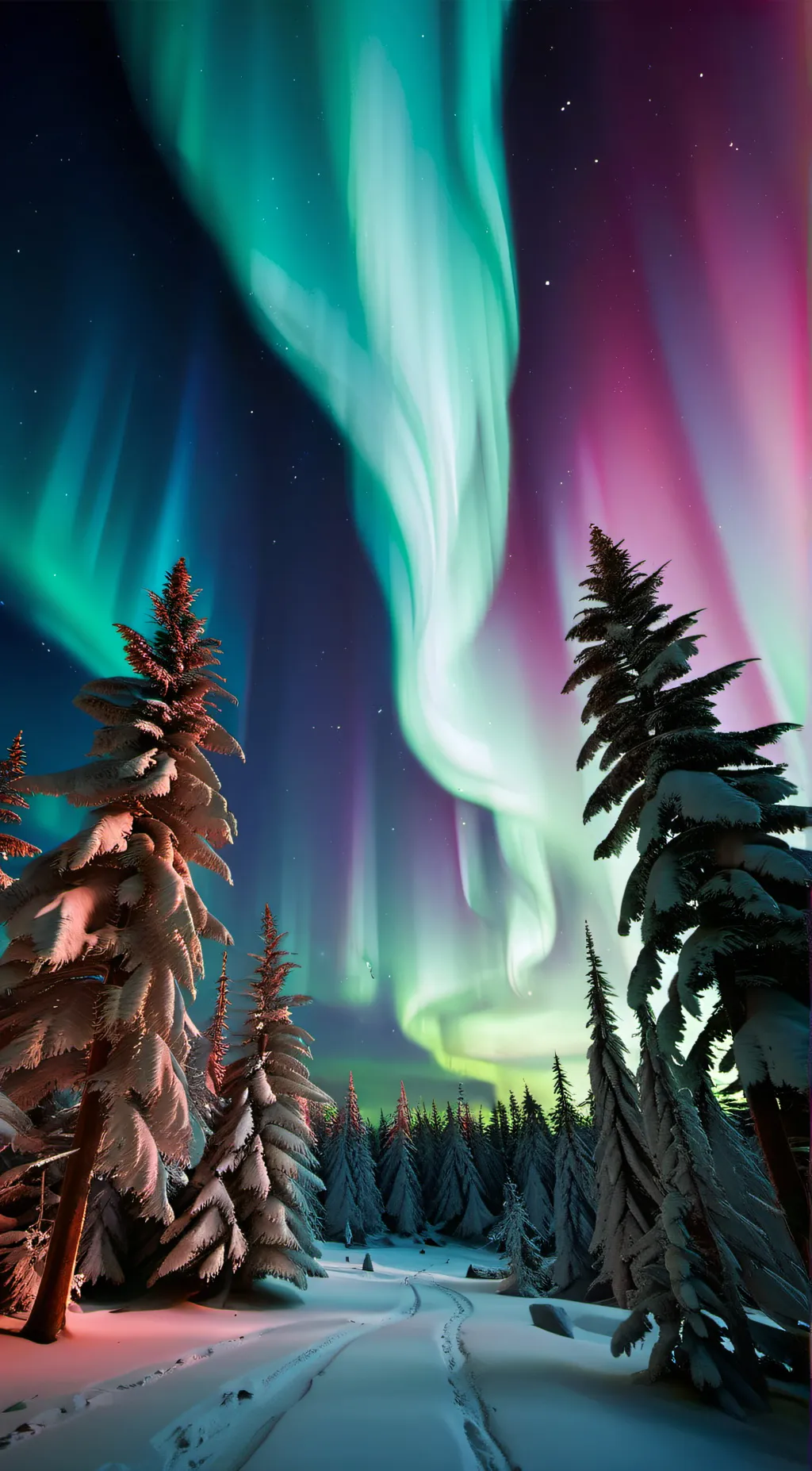 ai character: Aurora background