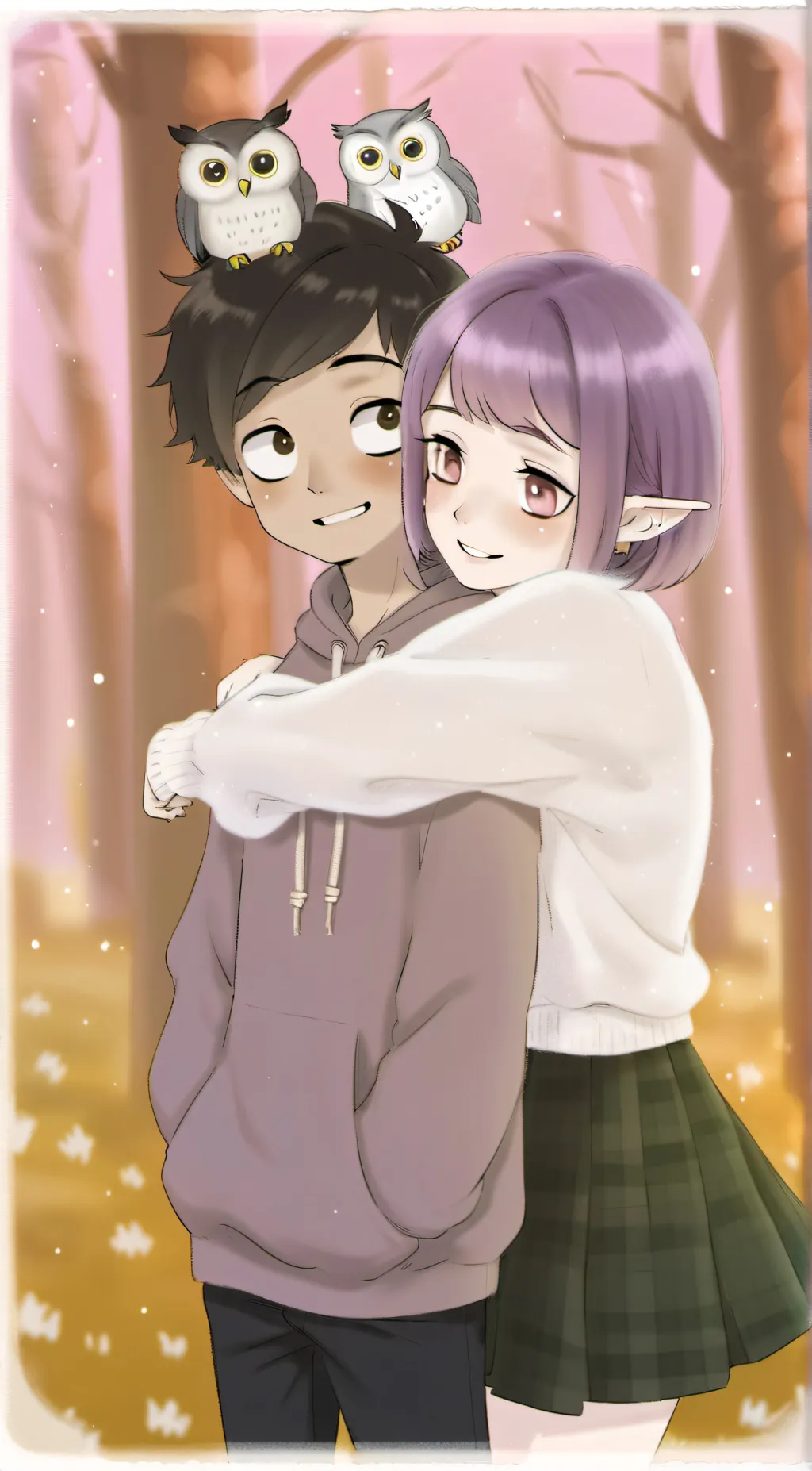 ai character: Luz, Amity, and U! background