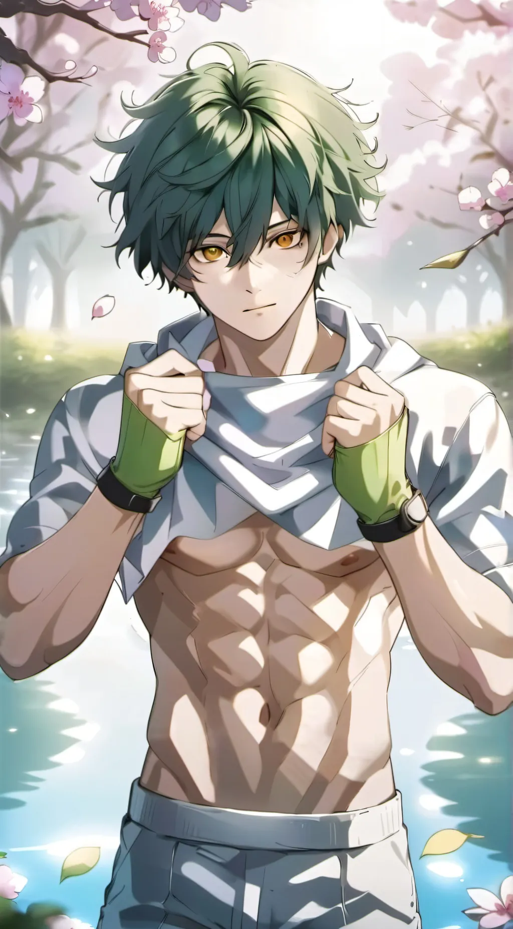 ai character: deku  background