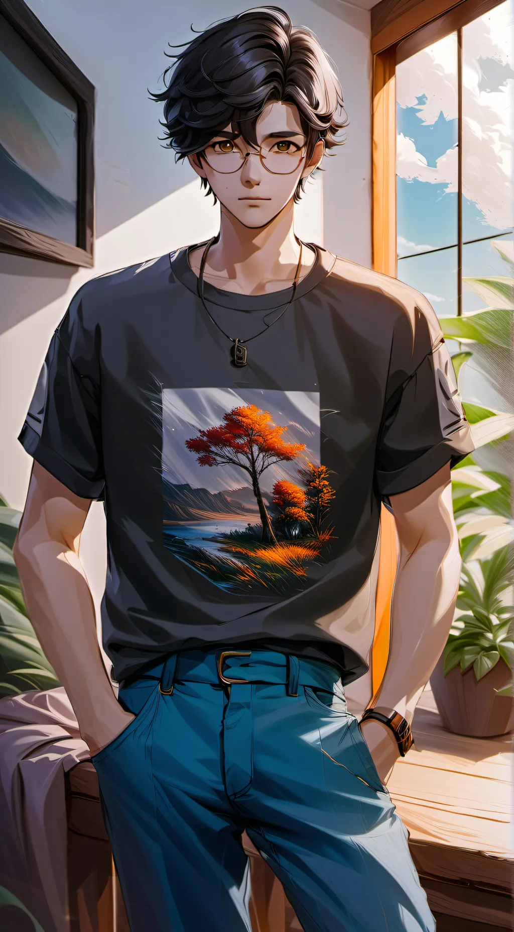 ai character: Max background