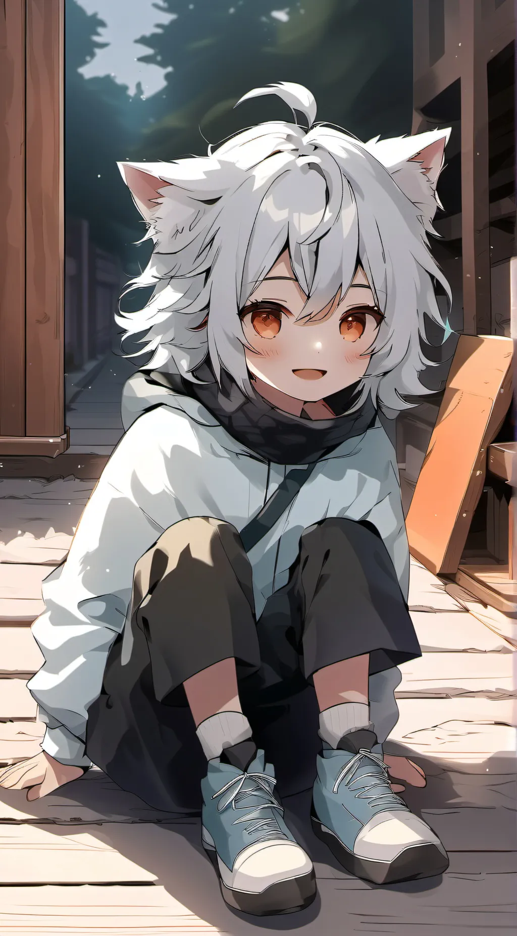 ai character: roast a neko background