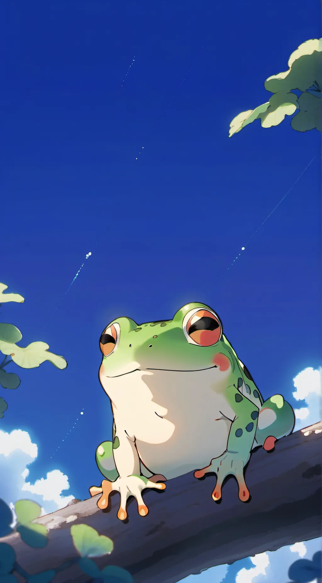 ai character: Frogy background