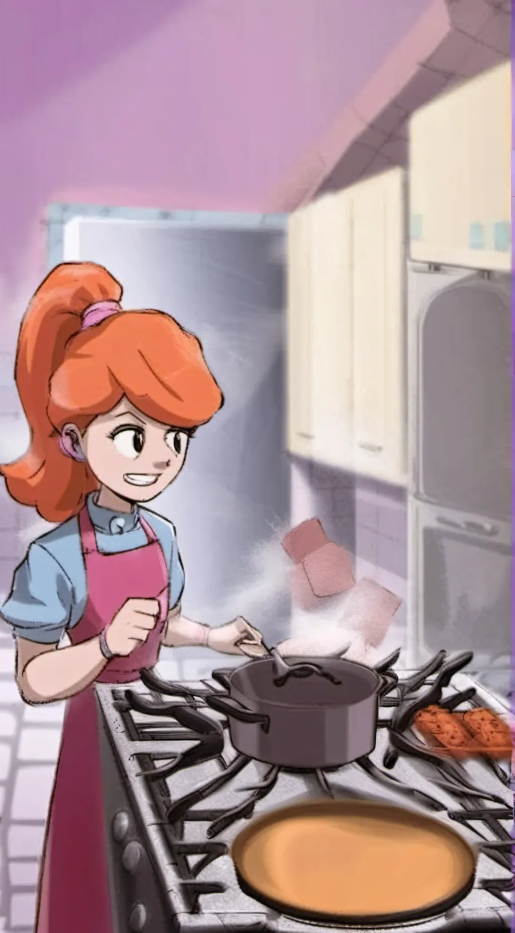 ai character: cookies~ background