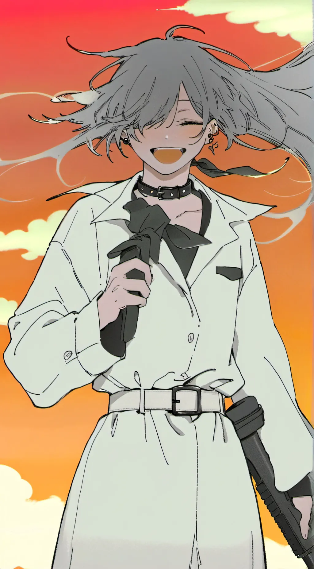 ai character: MHA 1-A (kiribaku) background