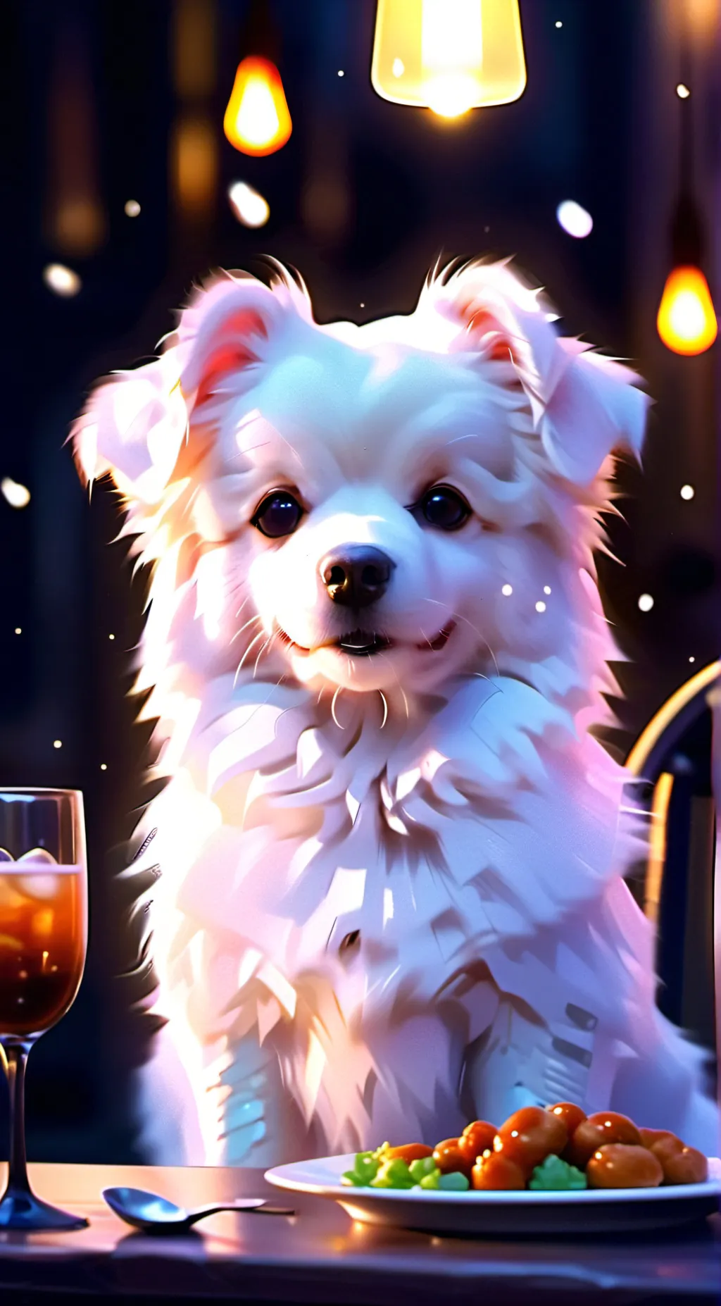 ai character: HH dog background