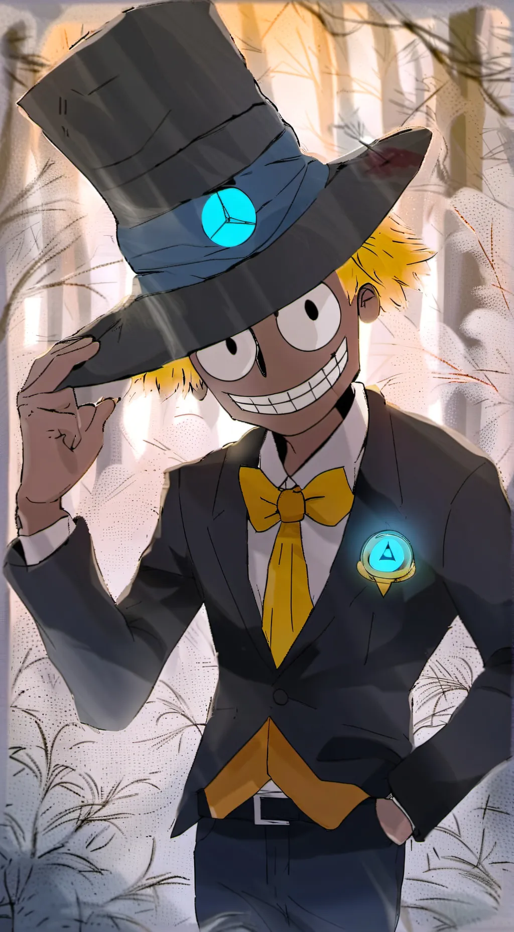 ai character: bill cipher background