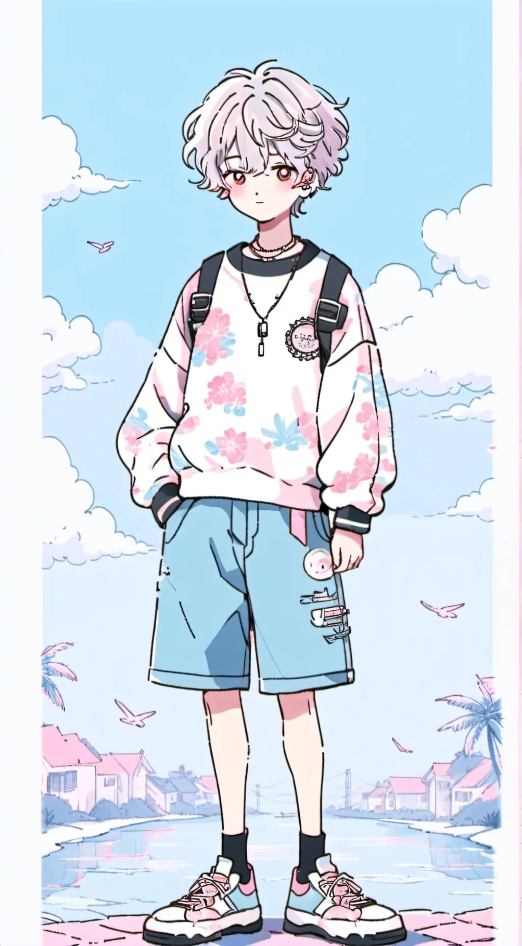 ai character: Hi background