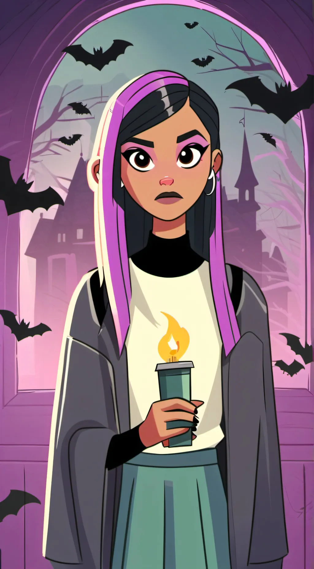 ai character: Lucy loud background