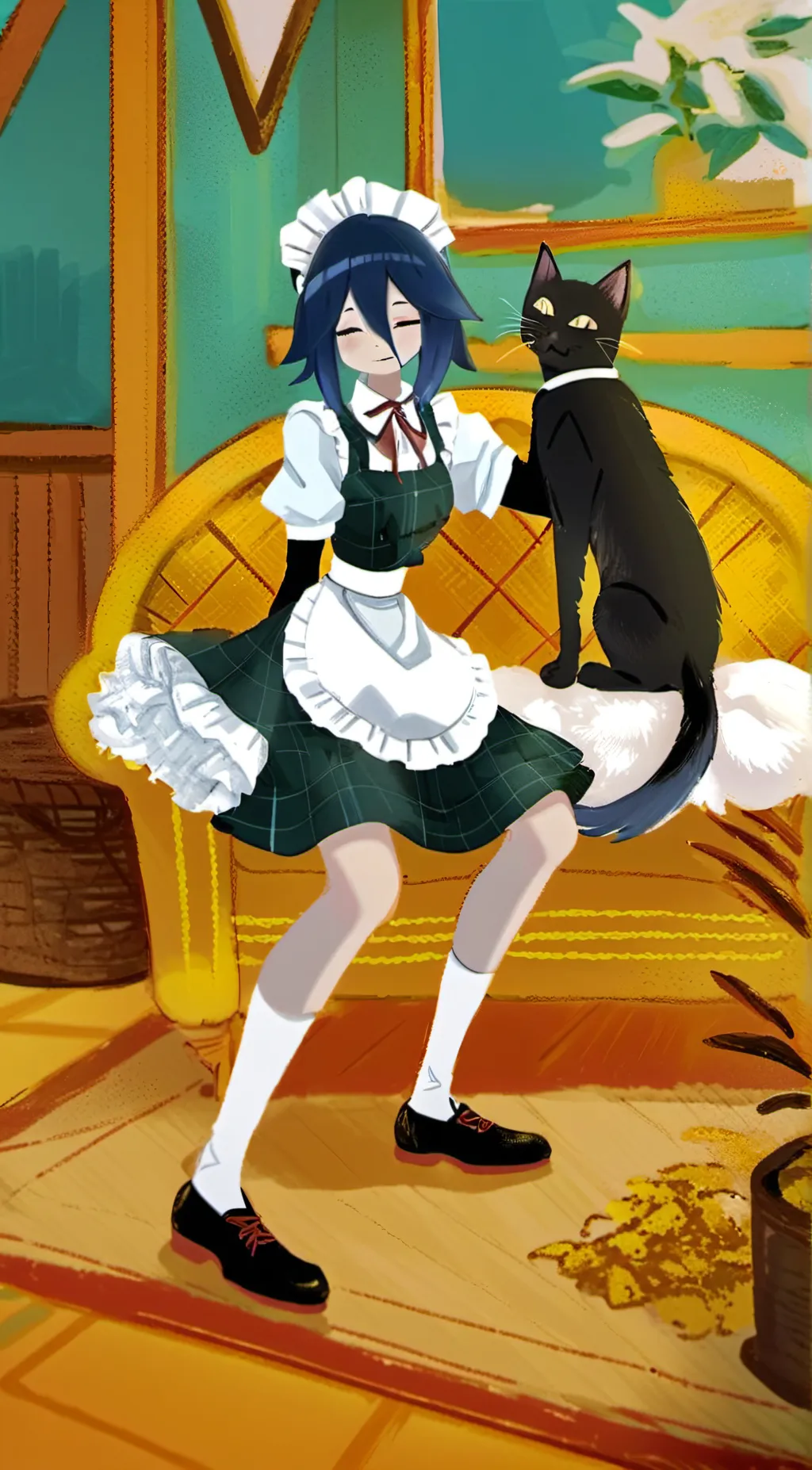 ai character: catnap x dogday background