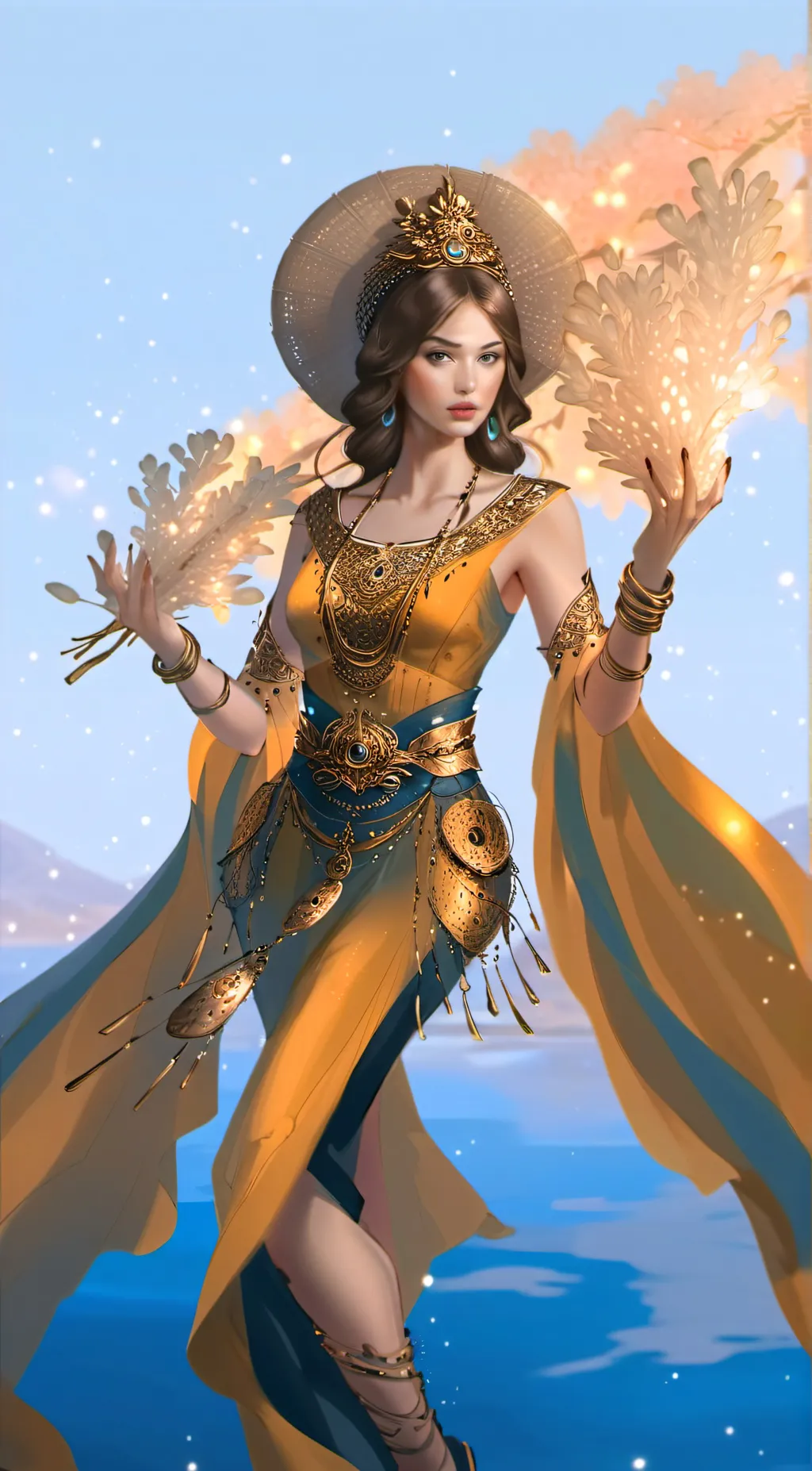 ai character: Hi background