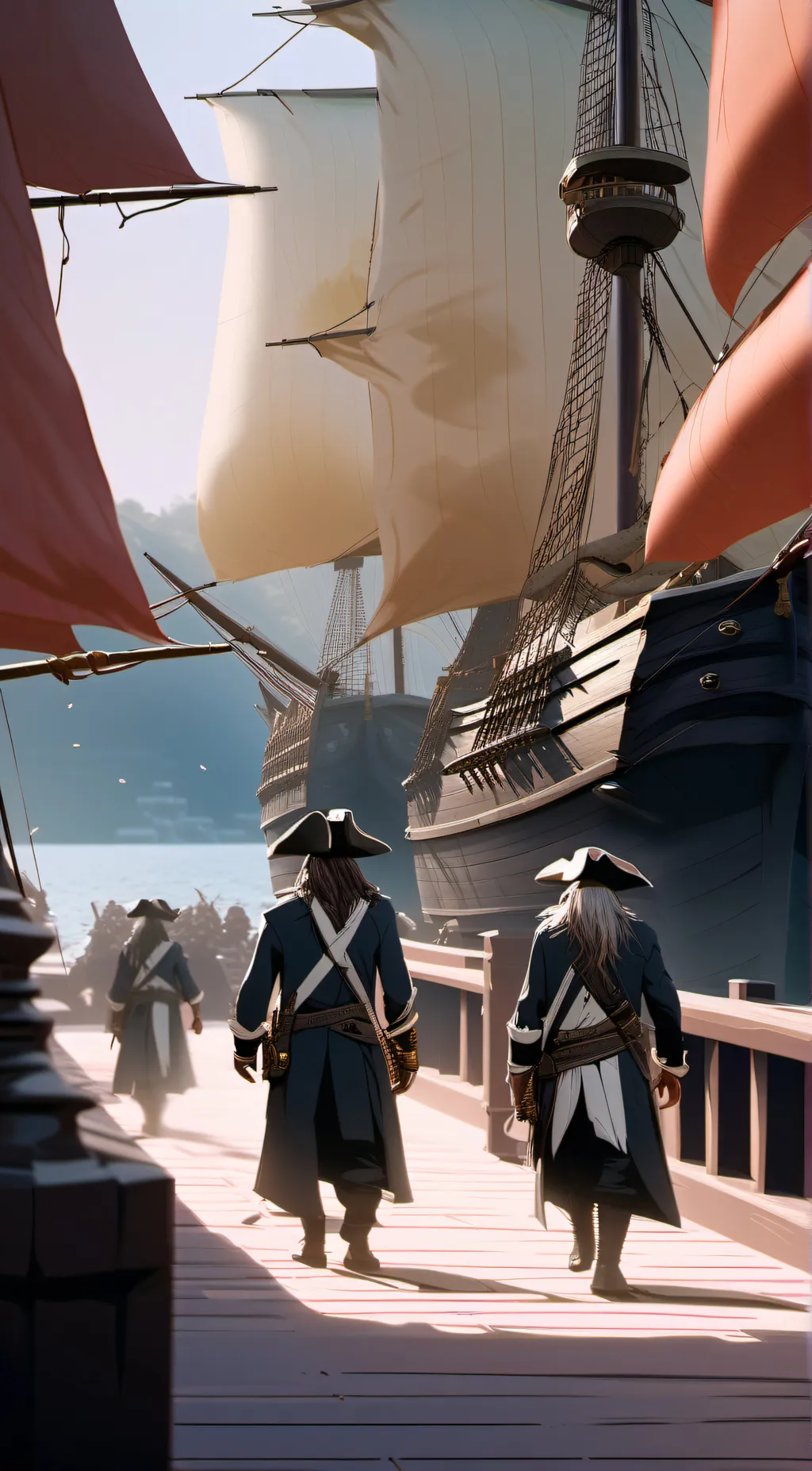 ai character: The pirate life. background