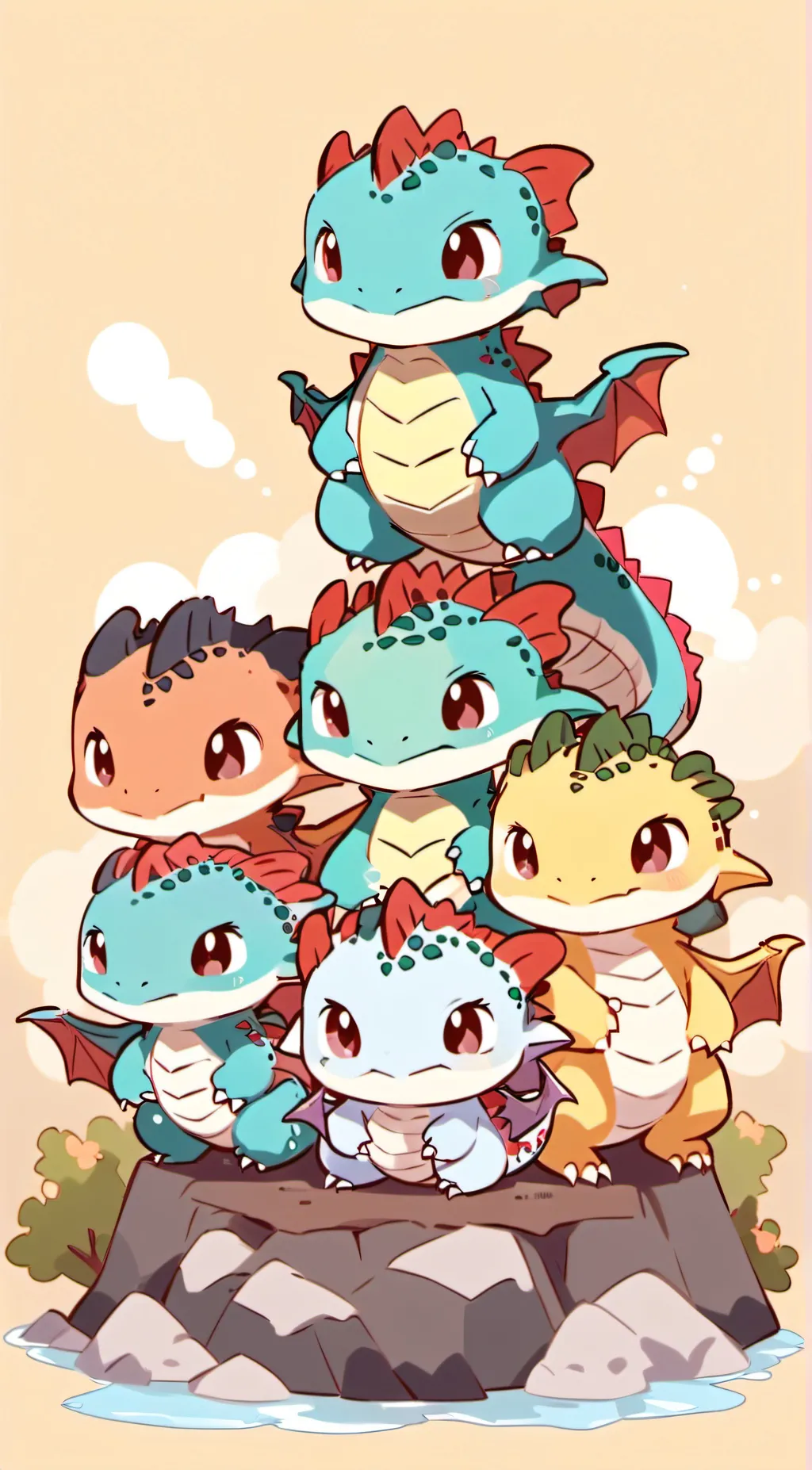 ai character: emoji background