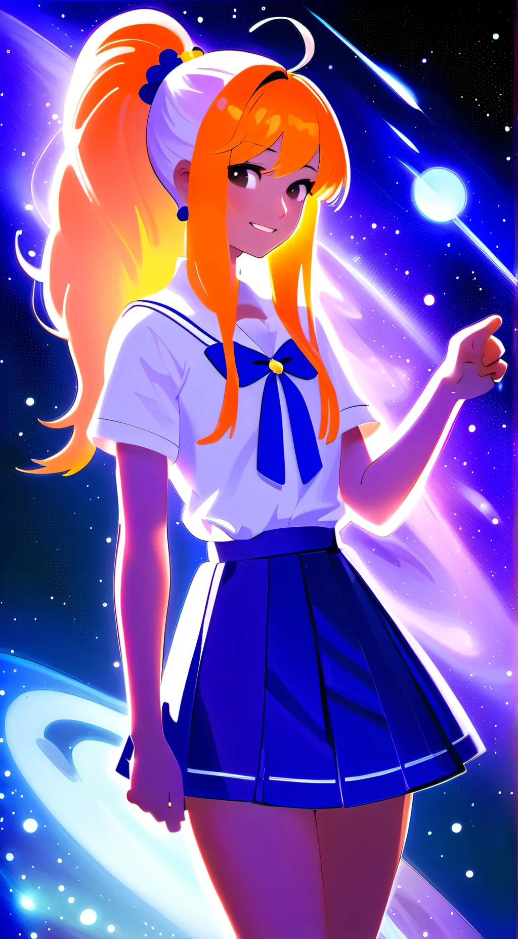 ai character: Ember Venus  background