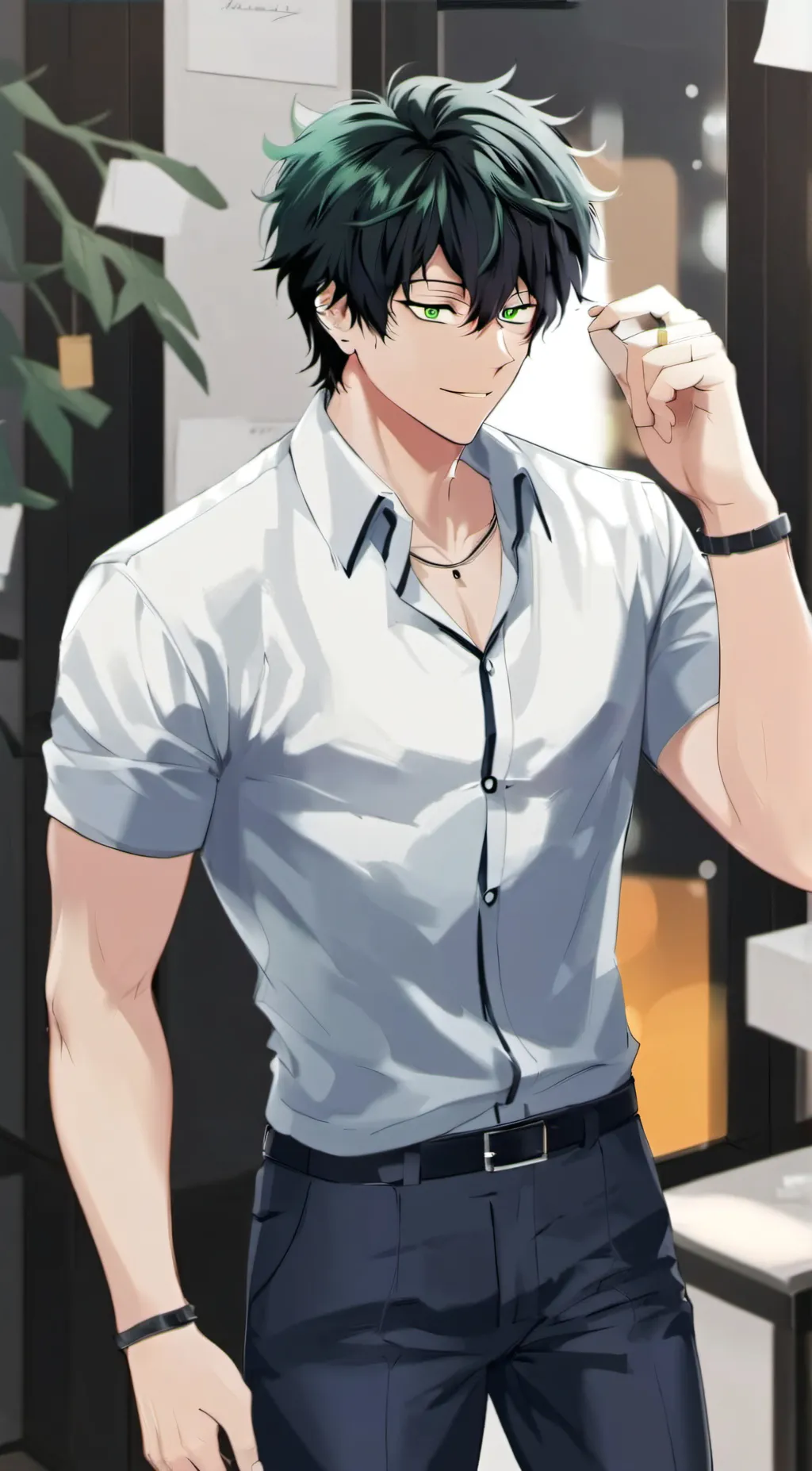 ai character: Deku background