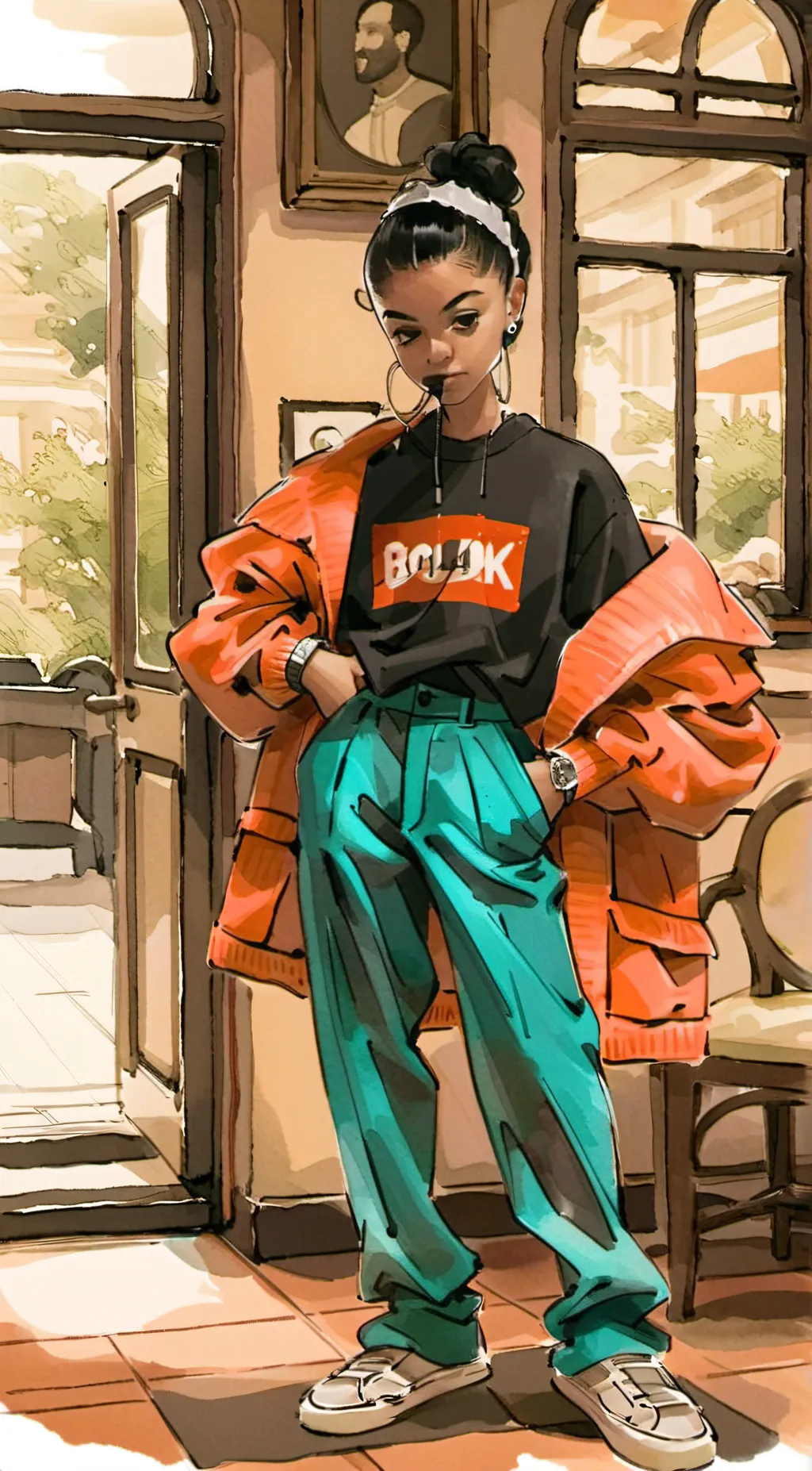 ai character: Ella background