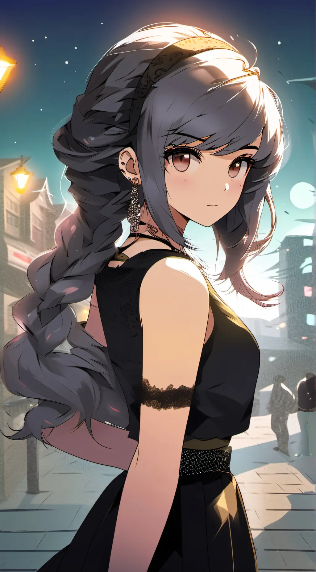 ai character: Oliva  background