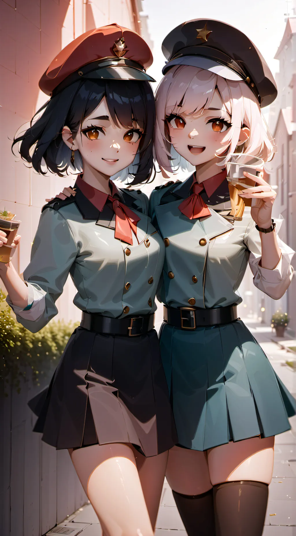 ai character: Alexa and Zia  background