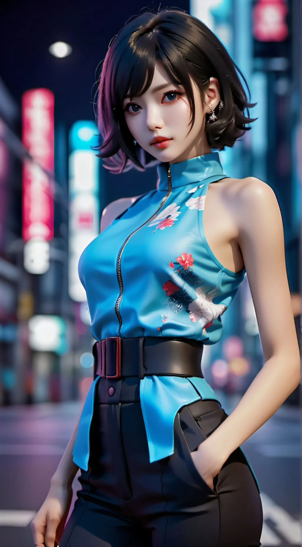 ai character: Ashi  background