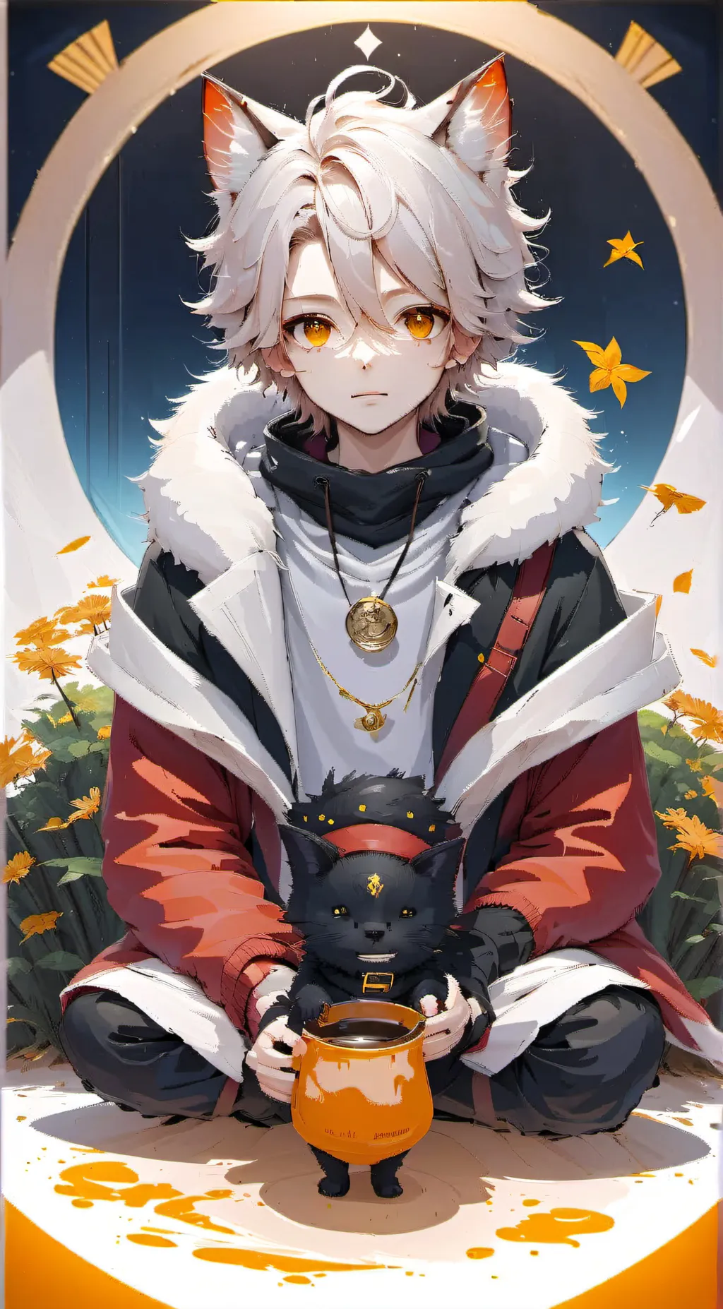 ai character: luke🐈 background