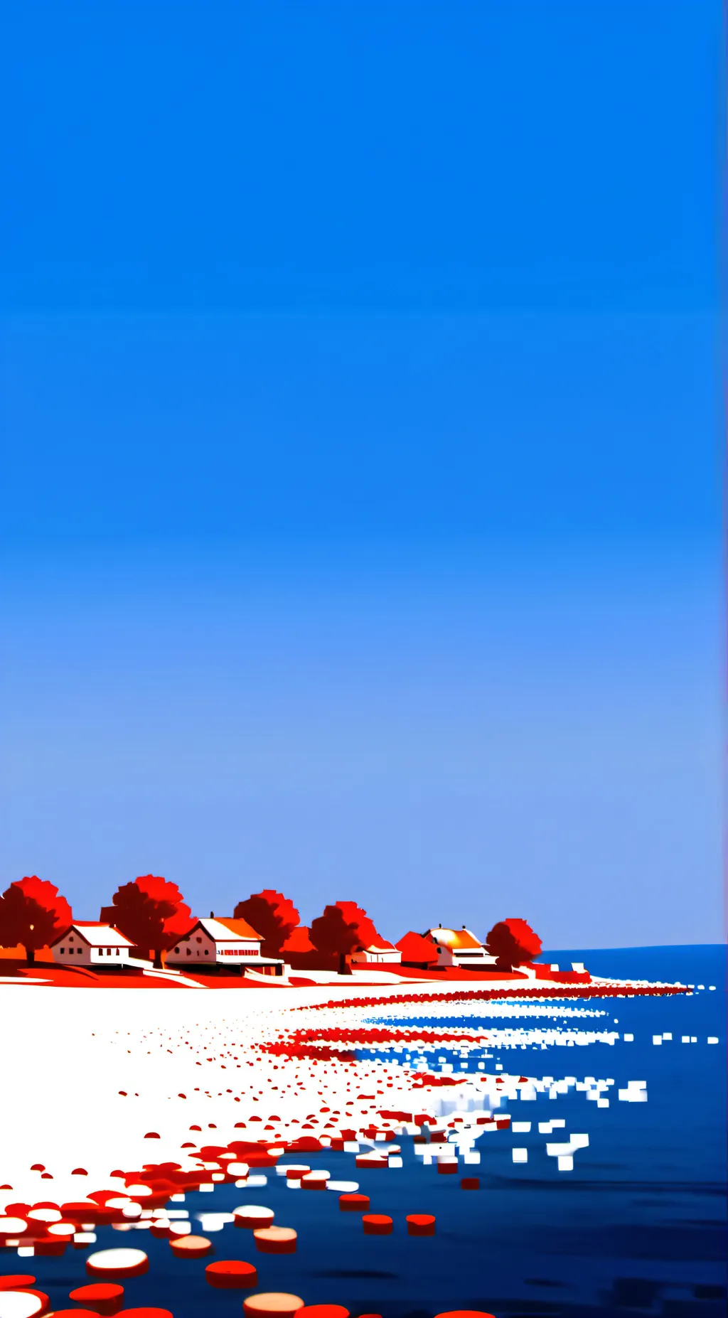 ai character: S C pool party  background