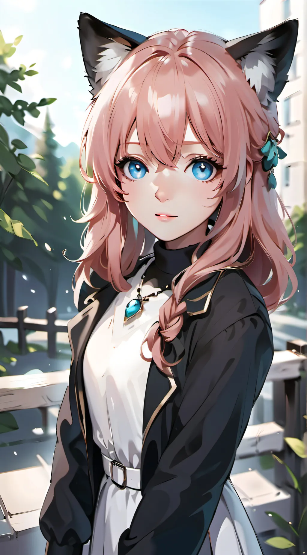 ai character: Cat girl background