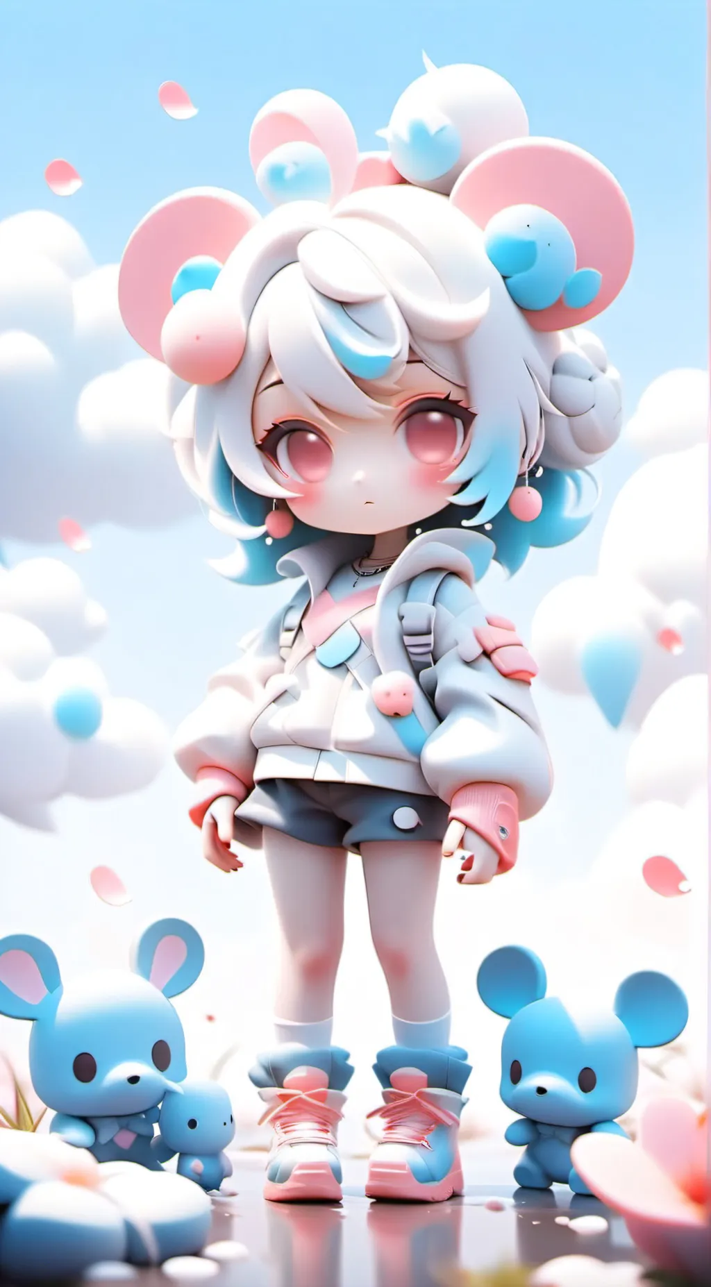 ai character: Ray background