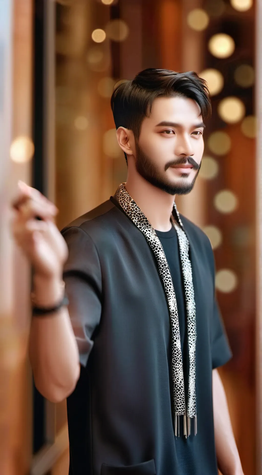 ai character: Miles  background