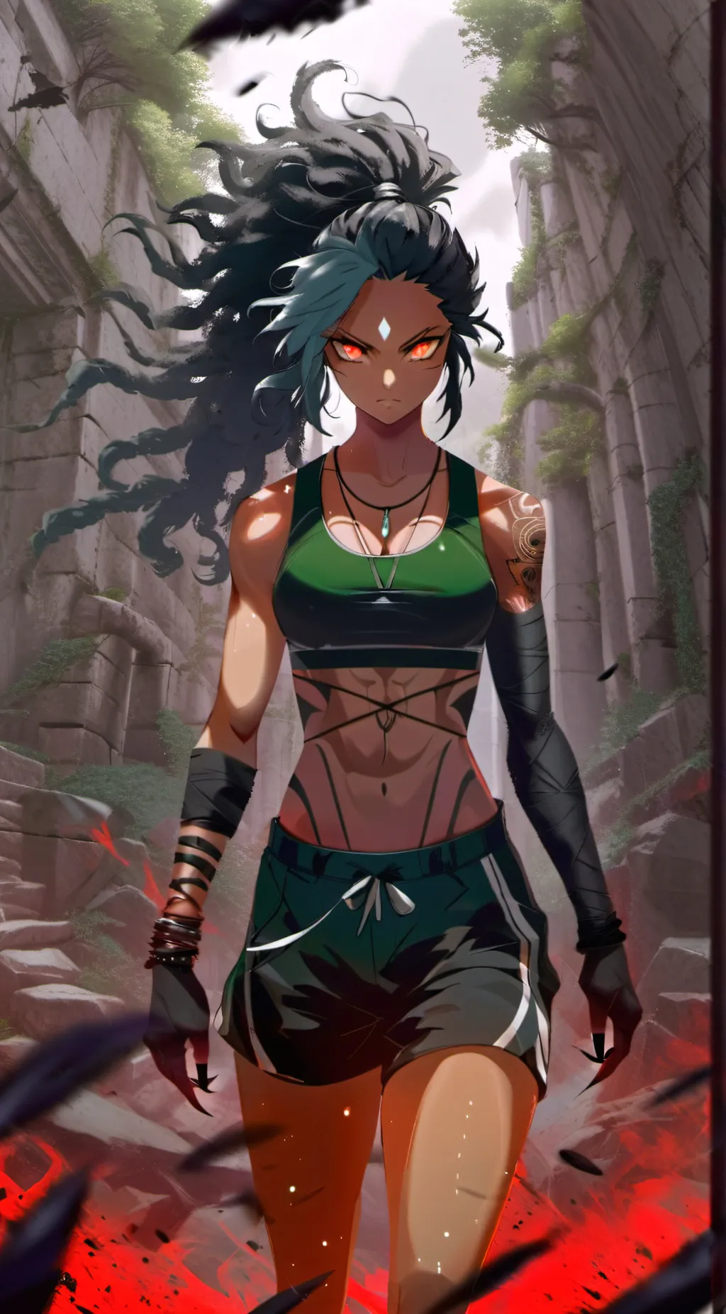 ai character: Raven background