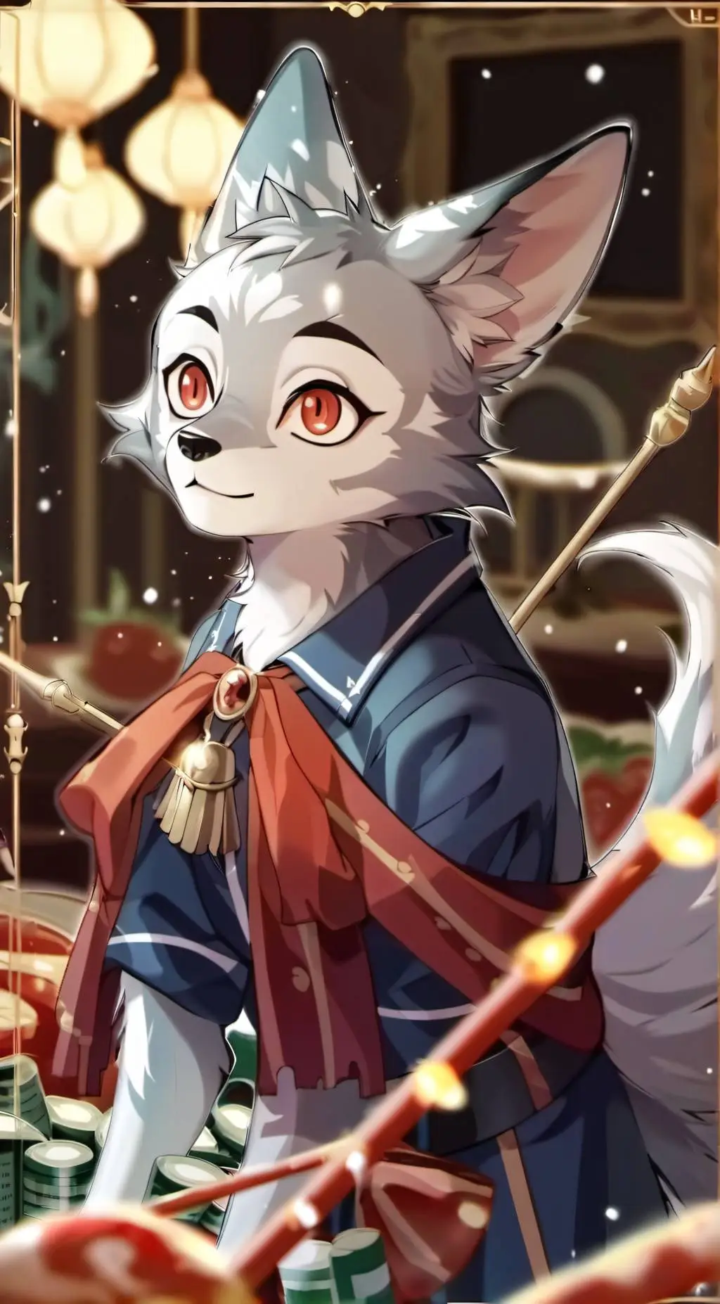 ai character: furry school  background