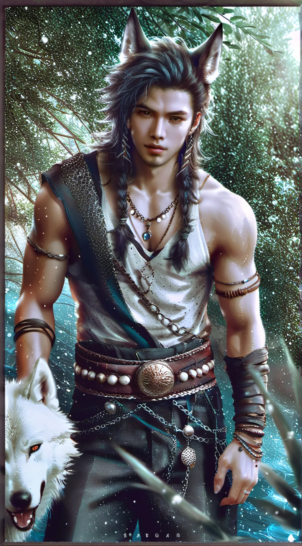 ai character: Sparrow background